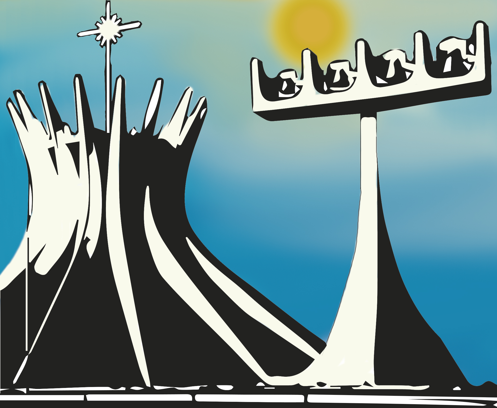 ilustração da catedral de Brasília