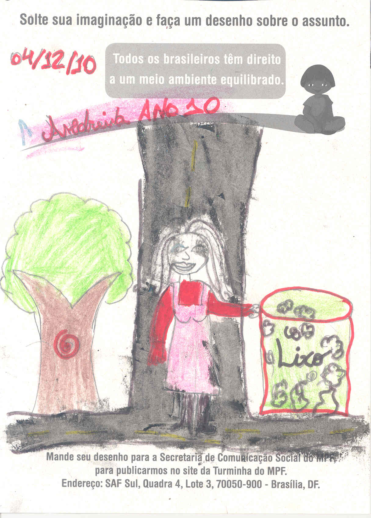 Andreina, 10 anos - Maceió