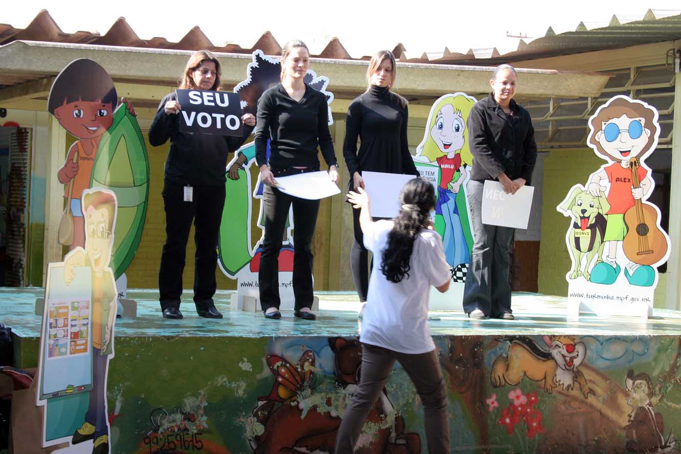 Projeto Turminha do MPF nas Eleições chega a escola no Gama (DF) em 16 de agosto