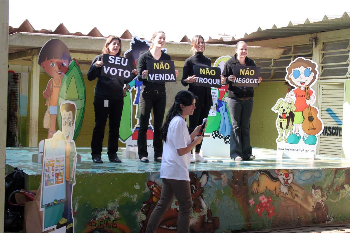 Projeto Turminha do MPF nas Eleições chega a escola no Gama (DF) em 16 de agosto