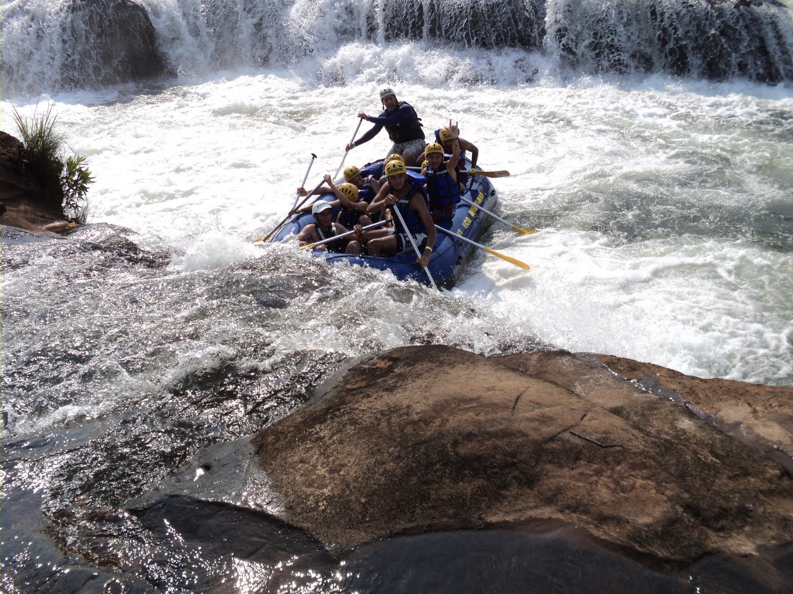 Mato Grosso também é lugar de esportes radicais, como o rapel. Foto: Ascom, MT
