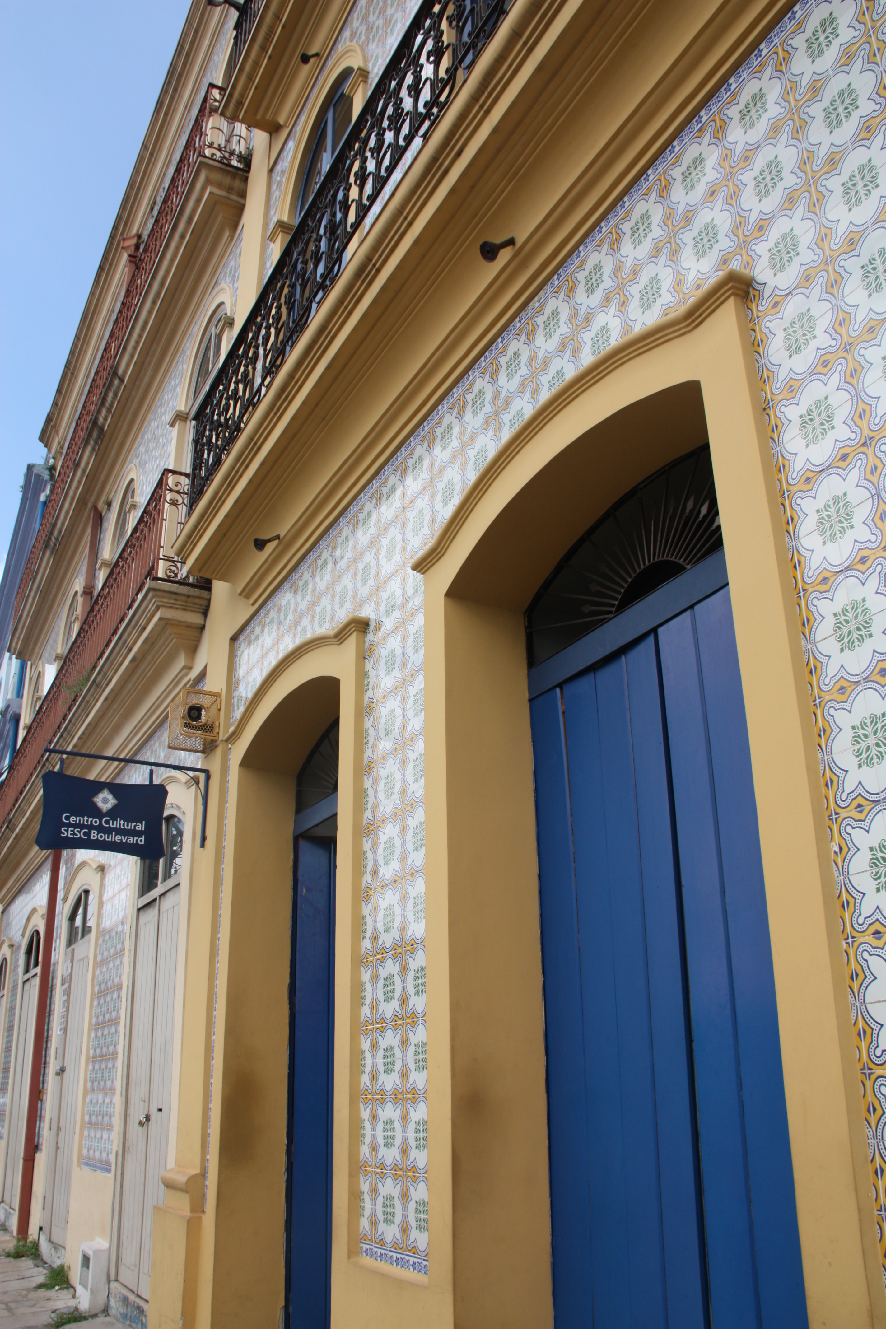 Casarão do século XVIII no Boulevard Castilhos França, em Belém, restaurado depois de Termo de Ajustamento de Conduta promovido pelo MPF. Foto Helena Palmquist