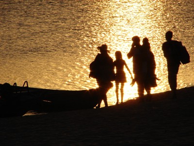 A praia só aparece na seca do rio, a partir de agosto e setembro. Foto: Eduardo Gonçalves
