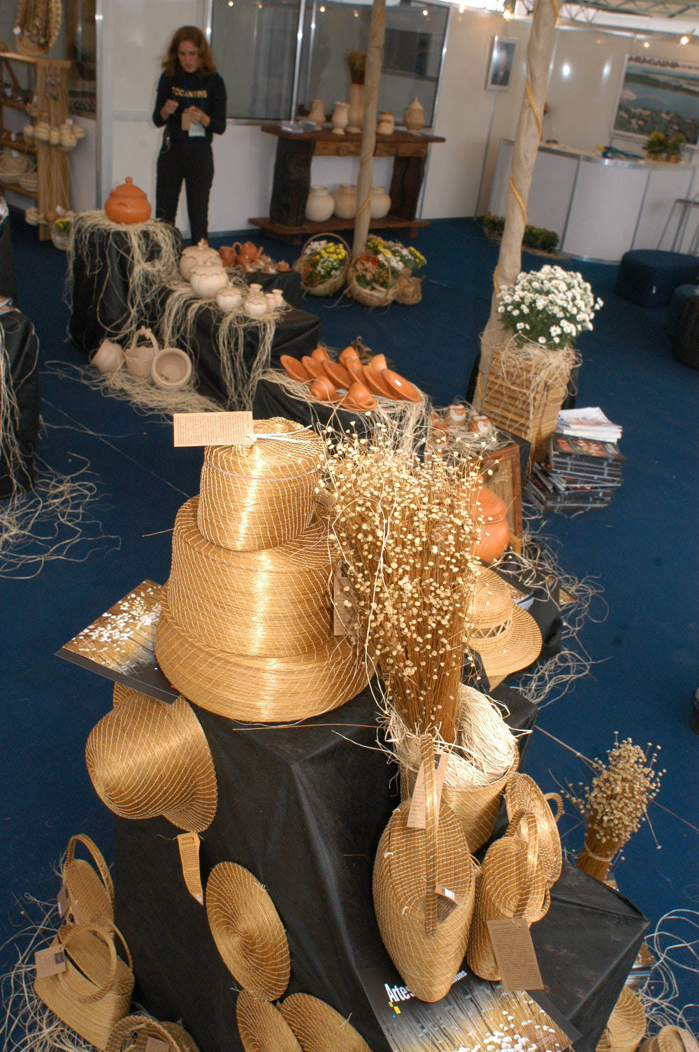 Artesanato feito com capim dourado. Foto: Márcio Vieira