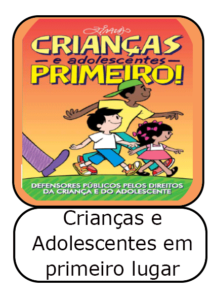  icone - cartilha Crianças e adolescentes primeiro: Defensores Público pelos direitos da criança e do adolescente