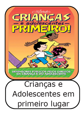  icone - cartilha Crianças e adolescentes primeiro: Defensores Público pelos direitos da criança e do adolescente