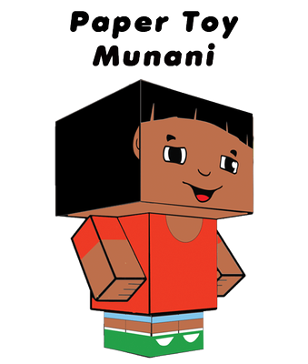 Fazer trabalhos manuais é uma boa maneira de explorar sua criatividade. Além de ser muito relaxante! Quer tal experimentar fazendo papertoys? Temos um modelo da Sol e outro do Munani para  você.(clique na imagem para baixar o arquivo)